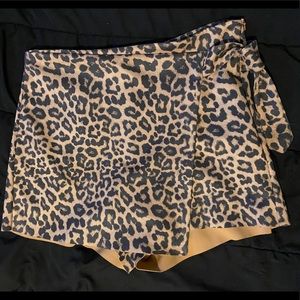 Zara Leopard Print Skort